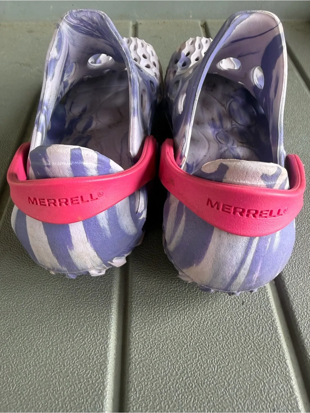 Merrell Kids Water Shoes Purple White with Pink Strap